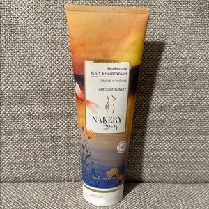 Nakery beauty Limited Edition Body & Hand Wash lakeside Sunset 9.8 ounce